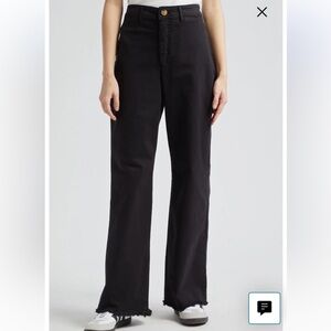 Marine Layer Raw Hem wide leg jeans sz 8